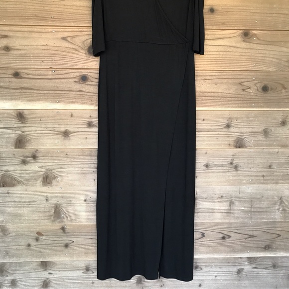 Kate & Mallory Black Cold Shoulder Maxi Dress Size Large - Picture 8 of 16